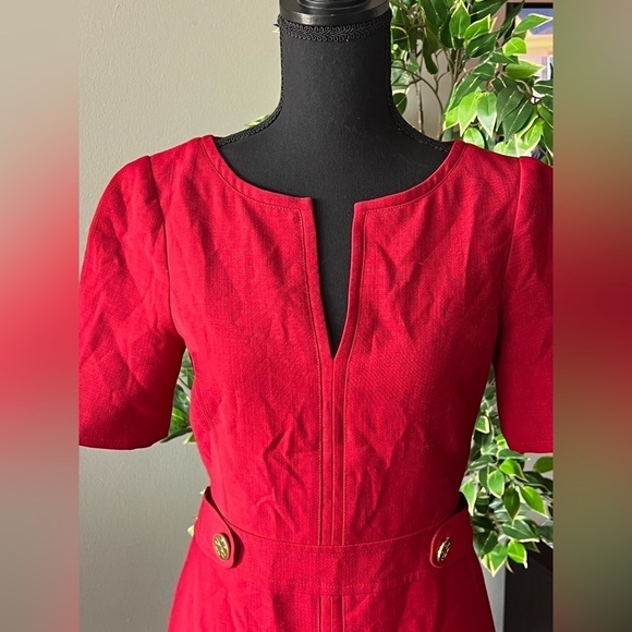 Tory Burch red knee length dress - Picture 4 of 10